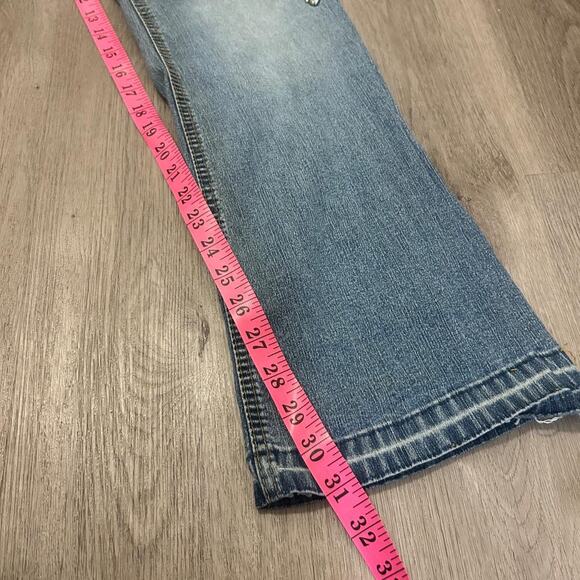 Angels y2k embroidered bedazzled butterfly jeans - Picture 7 of 7